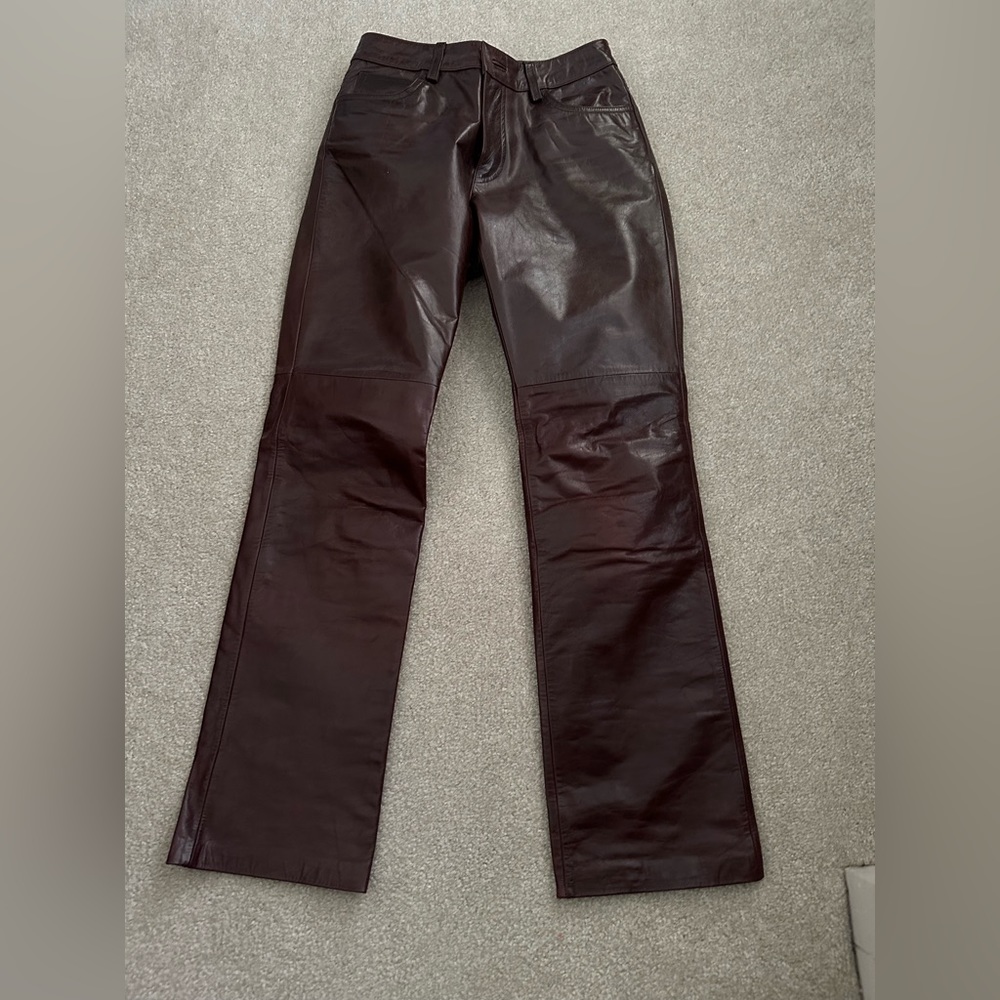 GAP bootcut genuine leather pants, women’s size 2